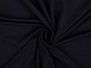 Premium Rib Knit Fabric - High-Stretch Polyester Material for Apparel & Swimwear