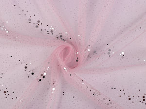 Premium Sequin-Embellished Tulle Fabric by the Metre - Soft, Flowing & Elastic Drapery for Costumes, Skirts, and Event Decor