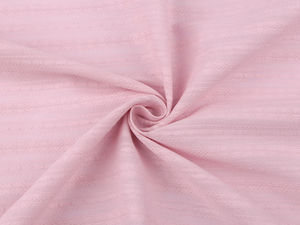 Premium Striped Cotton Canvas Fabric with Textured Lace Effect