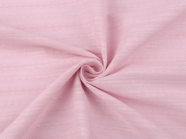 Premium Striped Cotton Canvas Fabric with Textured Lace Effect