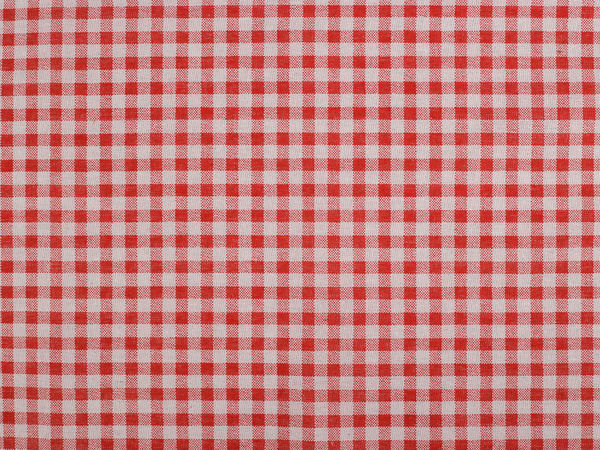 Premium Coarse Cotton-Linen Imitation Canvas Fabric - Classic Checkered Pattern