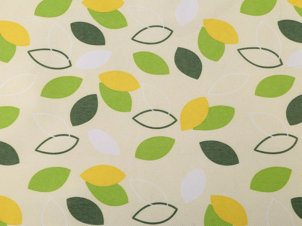 Premium 600D Waterproof Outdoor Fabric with Leaf Motif - Durable PVC-Coated Material for Bags, Covers, and Gear