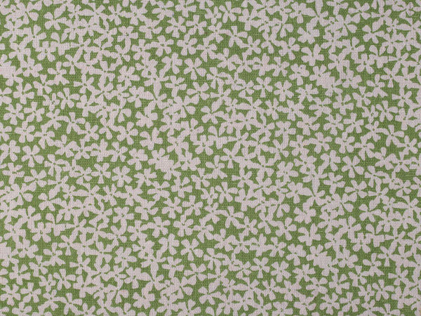 Premium Floral Cotton Canvas Fabric - Linen-Look Coarse Weave for Home Decor & Crafts