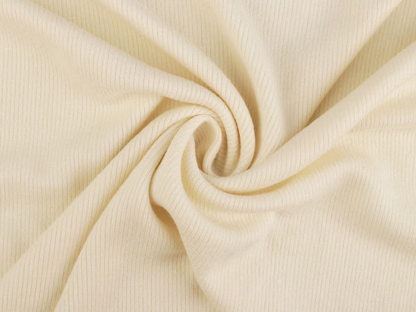 Premium Ribbed Cotton Knit Fabric - Soft Fine Sweater & Jersey Knit for Autumn & Winter Apparel