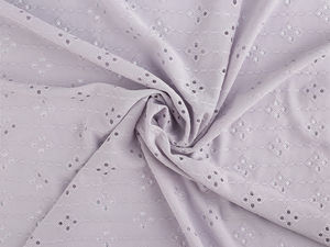 Premium Embroidered Madeira Knit Fabric - Perforated 4-Way Stretch Lace for Dressmaking and Apparel
