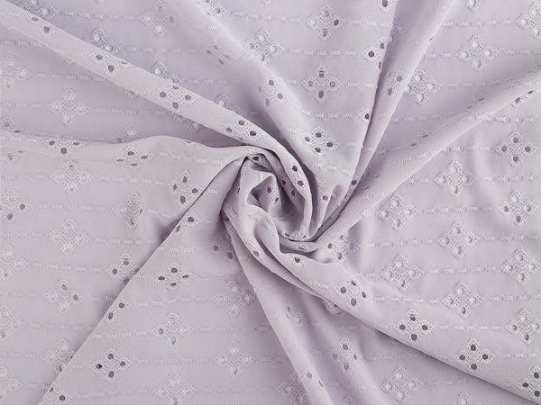 Premium Embroidered Madeira Knit Fabric - Perforated 4-Way Stretch Lace for Dressmaking and Apparel