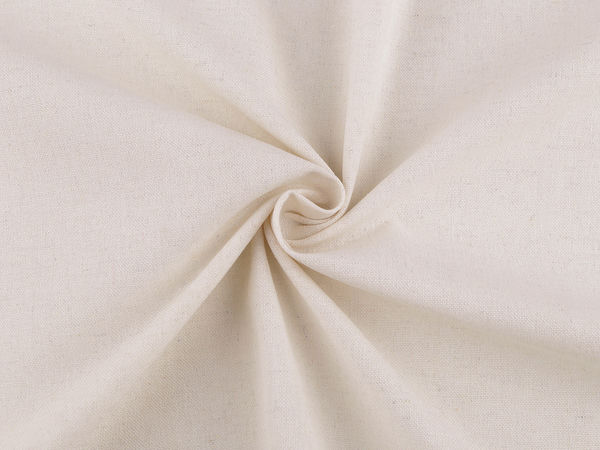 Premium Faux Linen Fabric in Ecru Light - Soft & Versatile Textile for Sewing, Embroidery & Home Decor