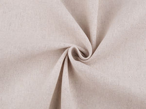 Premium Linen Blend Fabric in Burlap – Soft, Undyed Linen-Cotton-PES Blend for Sewing and Crafts