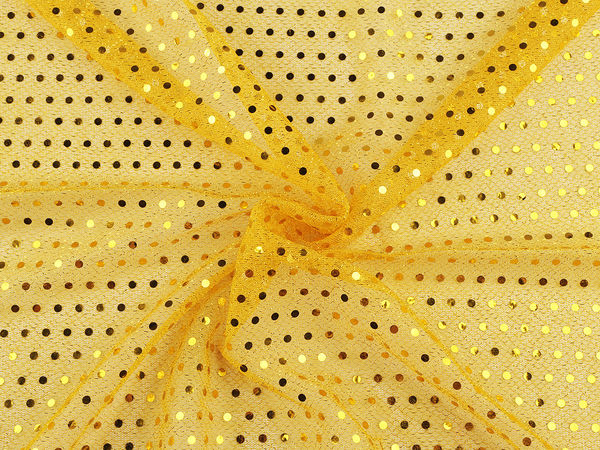 Premium 4mm Sequin Knit Fabric - Sparkling Stretch Mesh for Dancewear, Carnival Costumes, and Evening Gowns