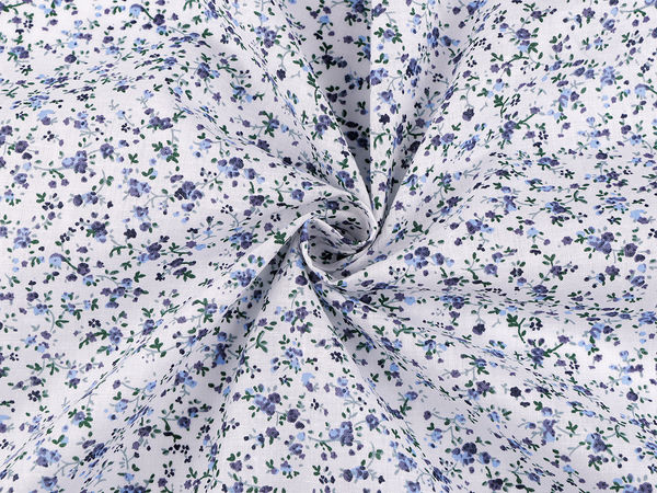 Premium Floral Cotton Linen Canvas Fabric for Home Decor and Crafts
