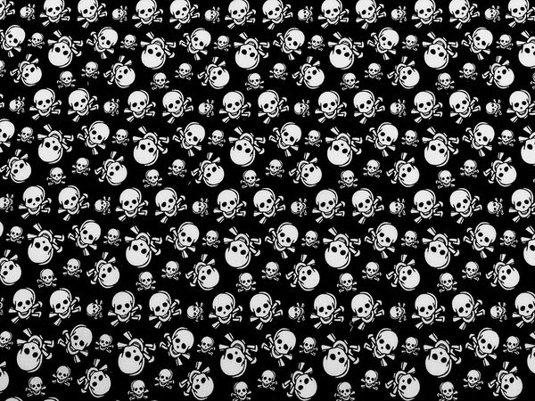 Premium Skull Print Cotton Canvas Fabric - Durable Material for Apparel, Accessories & Halloween Decor