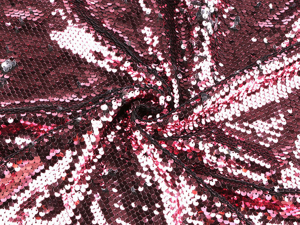 Premium Double-Sided Sequin Fabric (355 g/m²) – Powder Silver Sparkle Material for Dancewear, Costumes, and Evening Gowns