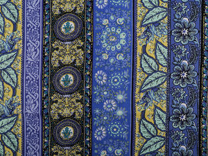 Premium Oriental Pattern Cotton Canvas Fabric - Soft Lightweight Weave for Apparel & Home Decor