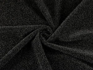 Premium Black Lurex Stretch Knit Fabric - Elegant, Flowing, and Non-See-Through for Evening Wear & Cardigans