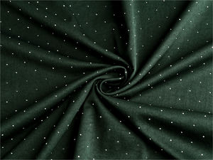 Premium Stretch Garment Fabric with Shimmering Hotfix Rhinestones