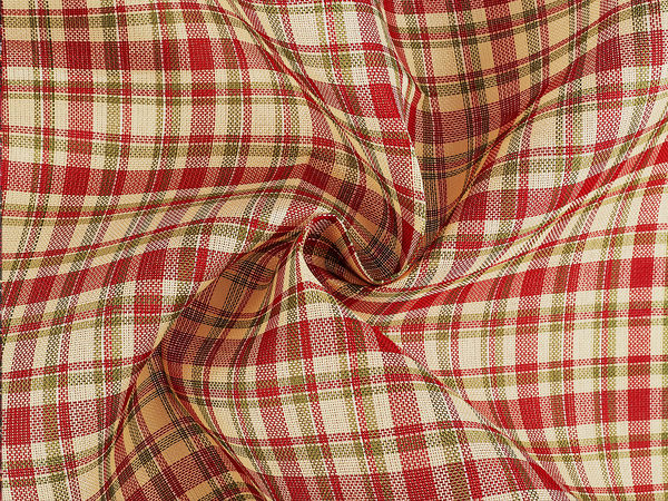 Premium Checkered Decorative Fabric - Structured Polyester Tweed for Tablecloths, Bags & Home Decor