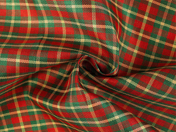 Premium Checkered Decorative Fabric - Structured Polyester Tweed for Tablecloths, Bags & Home Decor