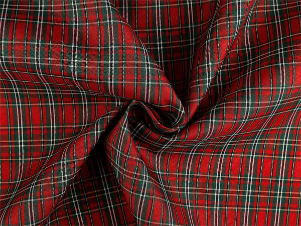 Premium Checkered Decorative Fabric - Structured Polyester Tweed for Tablecloths, Bags & Home Decor