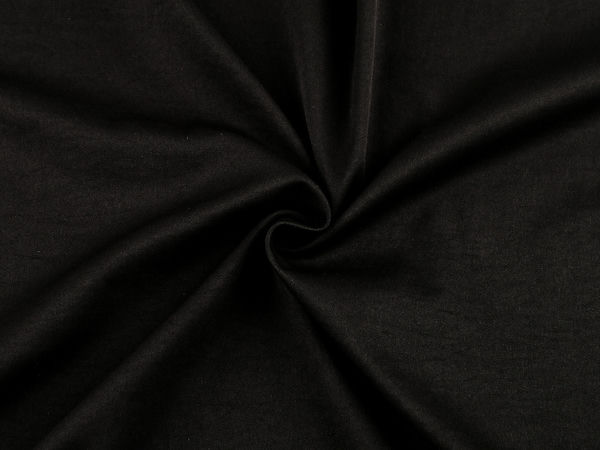 Premium Matte Black Tweed Polyester Dress & Suit Fabric