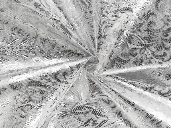 Premium Silver Lurex Decorative Fabric - Elegant Metallic Tweed for Tablecloths & Costumes (80 g/m²)
