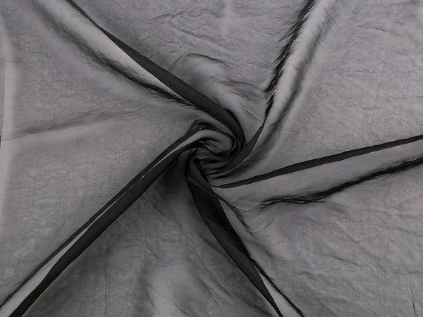 Premium Crinkled Crepe Chiffon Fabric - Soft, Flowing Sheer Material for Apparel, Drapery, and Event Decor
