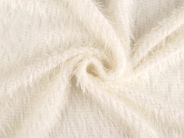 Premium Soft Fur Knit Jersey Fabric - 4-Way Stretch Faux Fur for Apparel and Accessories