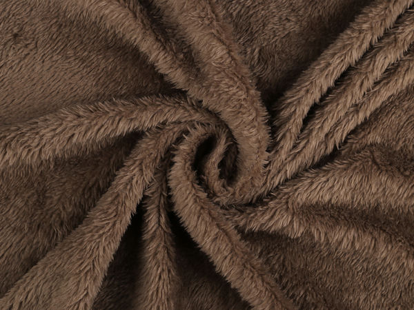 Ultra-Soft Elastic Faux Fur Knit Fabric - Warm Stretch Fleece Lining & Backing for Blankets, Apparel, and Home Decor