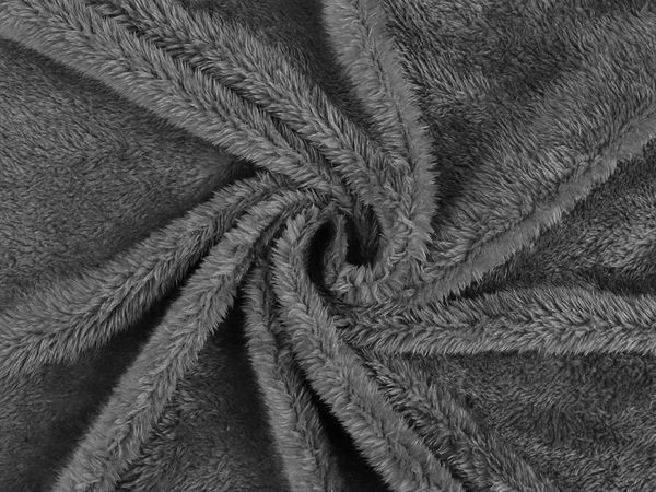 Ultra-Soft Elastic Faux Fur Knit Fabric - Warm Stretch Fleece Lining & Backing for Blankets, Apparel, and Home Decor