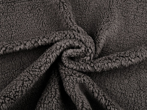 Premium Faux Lamb Fur Knit Fabric - Ultra-Soft Medium-Pile Fleece for Apparel & Home Decor