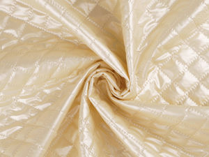 Premium Ultrasonic Quilted Softshell Fabric with Metallic Heat-Sealed Stitching for Jackets and Bags