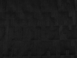 Premium Black Satin-Effect Ultrasonically Quilted Insulated Fabric