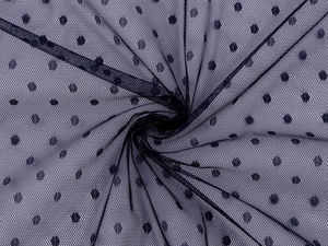Premium Soft Stretch Polka Dot Tulle Fabric - Sold by the Metre