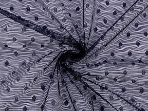 Premium Soft Stretch Polka Dot Tulle Fabric - Sold by the Metre