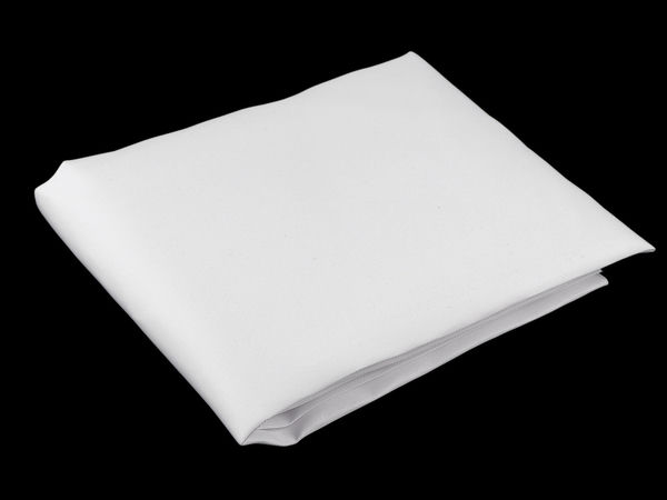 Premium Rigid White Polyester Reinforcement Fabric - High-Density Twill Weave for Garment Structuring