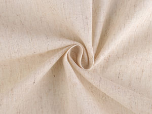 Premium Polycotton Linen-Look Decorative Trim Fabric - Ecru Light