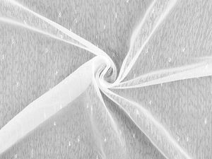 Premium White Lead-Weighted Voile Net Curtain Fabric (300 cm Width)