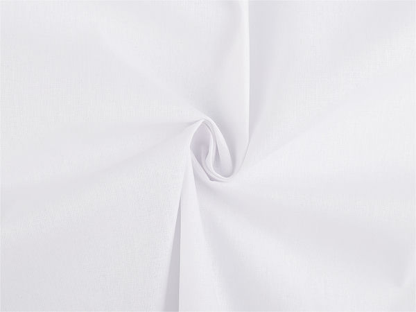 Premium White Cotton Canvas Fabric - 220cm Extra Wide Breathable Utility Textile for Home Decor, Crafting, and Sewing