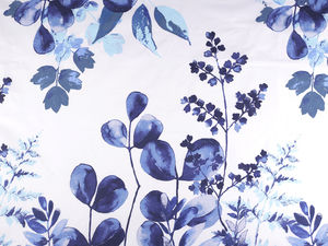 Premium Extra-Wide Cotton Canvas Fabric with Leaf Motifs (220 cm Width)