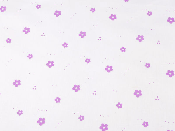 Premium Floral Cotton-Linen Canvas Fabric - Elegant Small Blossom Motif for Sewing, Crafting, and Home Decor