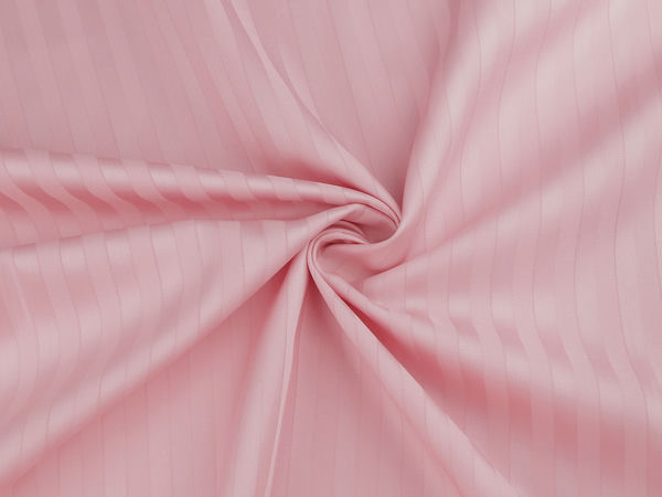 Premium Extra-Wide Striped Cotton Satin Fabric (305 cm Width) – Sanforized & Breathable