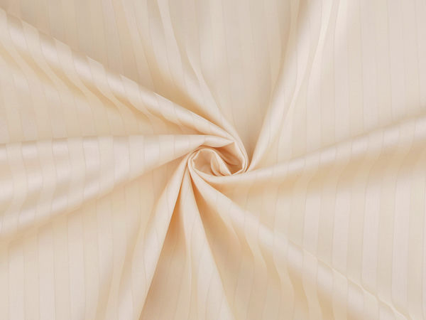 Premium Extra-Wide Striped Cotton Satin Fabric (305 cm Width) – Sanforized & Breathable