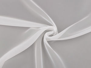 Premium Off-White Plain Voile Sheer Curtain Fabric (300 cm Width)