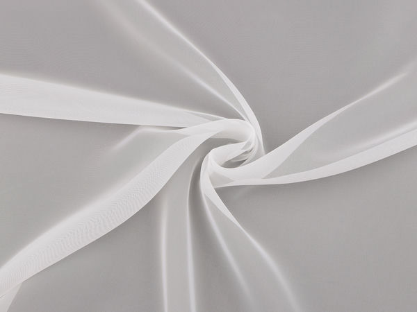 Premium Off-White Plain Voile Sheer Curtain Fabric (300 cm Width)