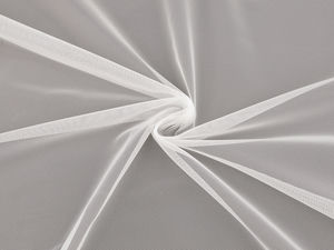 Premium Sheer Voile Curtain Fabric - Plain Off-White Veil (290 cm Width)