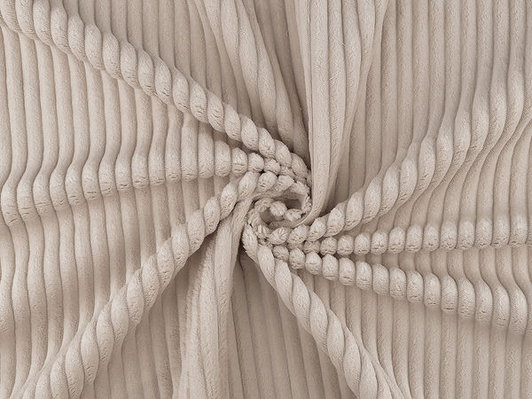 Premium Striped Plush Upholstery Fabric with Reinforced Backing