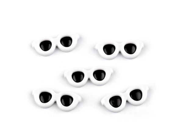 Miniature Craft Sunglasses for DIY Doll Making and Character Decoration, 30x12mm Decorative Eyewear for Scrapbooking and Art Projects