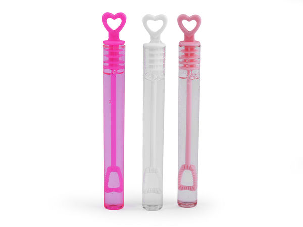 Premium Heart-Top Wedding Gel Bubble Blowers - Long-Lasting Gel Formula, Magical Wedding Favors & Photoshoot Props (Mixed Colors, 4-5ml)
