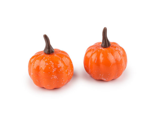 Premium Decorative Artificial Pumpkins for Autumn Wreaths, Crafts, and Seasonal Displays (2-Pack)