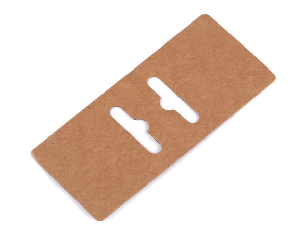 Premium Kraft Paper Jewellery Display Tags (5x11 cm) – Writable Hang Tags for Necklaces, Bracelets & Retail Display