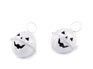 Metal Pumpkin Jingle Bells (24mm) for Halloween Crafts and Holiday Decorations